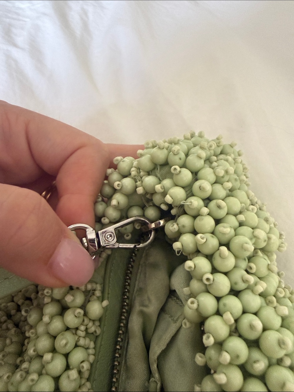 STAUD Beaded Bean Bag - Matcha - Picture 5 of 5